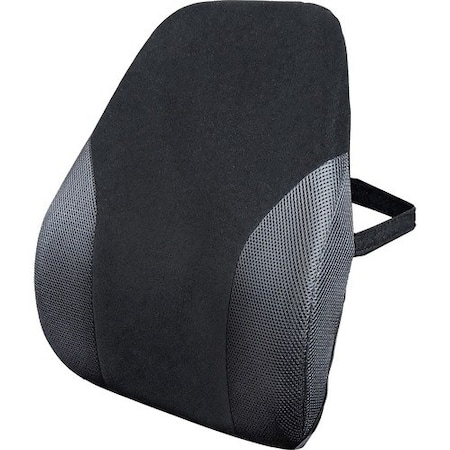 Kantek Backrest, Memory Foam, 2-3/4inWx18inLx20inH, Black/Gray KTKLS360